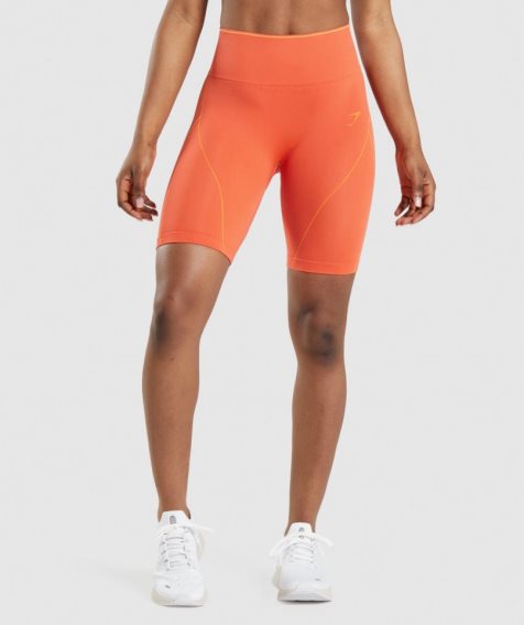 Szorty Gymshark Apex Seamless High Rise Damskie Pomarańczowe | PL 850RMZ